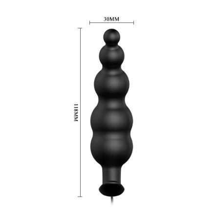 Korek analny Special Anal Stimulation o stopniowanym trzonie 11,8 cm - 5
