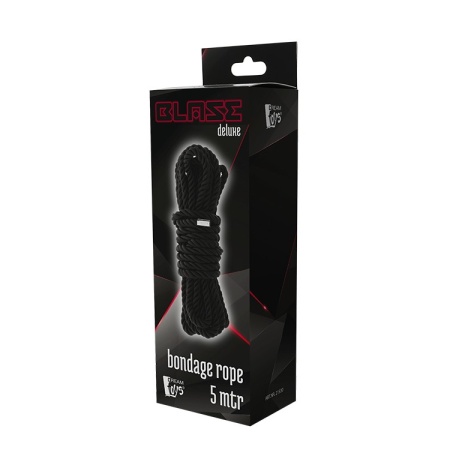 Lina BDSM Blaze Deluxe Bondage Rope 5 m Black - 2