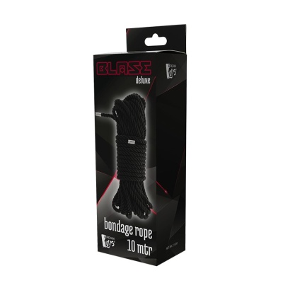 Lina BDSM Lina Bdsm Blaze Deluxe Bondage Rope 10 m Black - 1 2