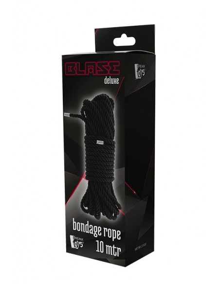 Lina BDSM Lina Bdsm Blaze Deluxe Bondage Rope 10 m Black - Liny, sznury BDSM - 2