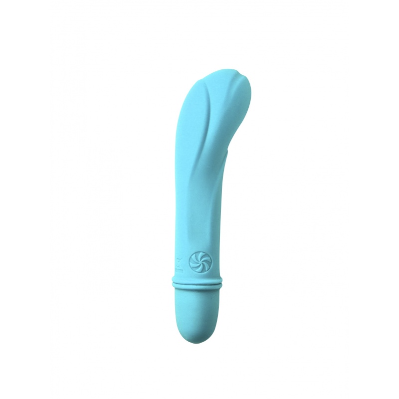 Wibrator Universe Secret Flower BLUE - pochylona główka, 10 trybów wibracji, 12,6 cm, śr. 2,7 cm - 3