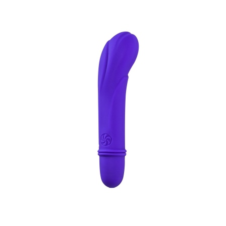 Wibrator do punktu G Universe Secret Flower Purple - zagięta głowa, silikon medyczny hipoalergiczny, długość 12,6 cm, średnica 2 - 1