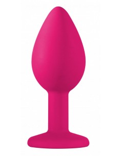 Plug-Anal Emotions Cutie Small Pink black crystal - Korki analne silikonowe - 1 2