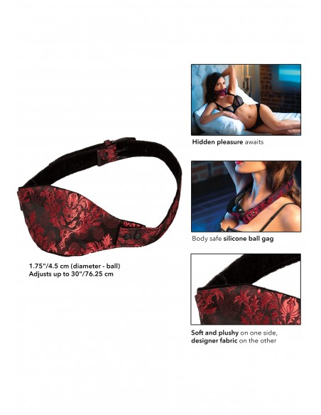 Opaska Erotyczna Scandal Hidden Ball Gag - Opaski i maski na oczy - 5