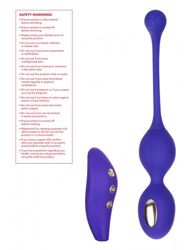 Estim Dual Kegel Exerciser - Kulki Gejszy i Jajeczka Wibrujące - 8