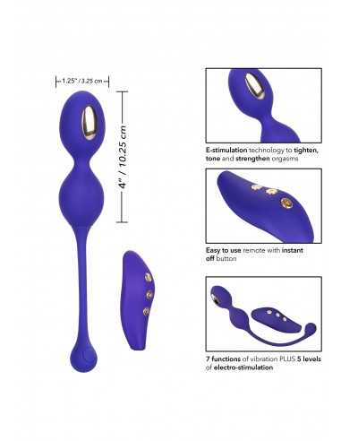 Estim Dual Kegel Exerciser - Kulki Gejszy i Jajeczka Wibrujące - 9