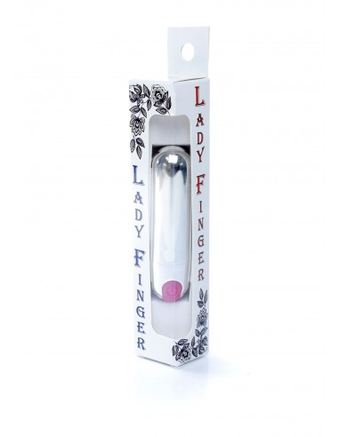 Mocny Mini Wibrator Bullet Silver/Pink Usb 10 Funkcji - Wibratory Mini - 6