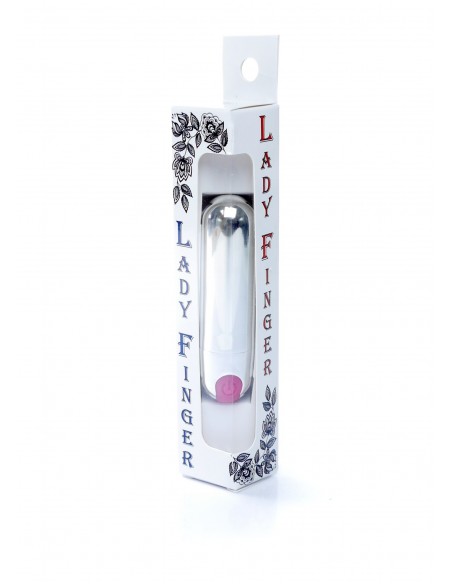 Mocny Mini Wibrator Bullet Silver/Pink Usb 10 Funkcji - Wibratory Mini - 6