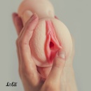 Masturbator dwustronny Satisfaction Double Masturbator Goddess of Love - usta i pochwa, TPE, 19 cm - 3