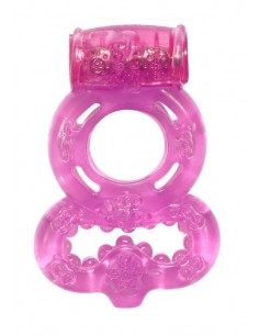 Cockring Rings Treadle Pink - Pierścienie erekcyjne wibrujące - 1