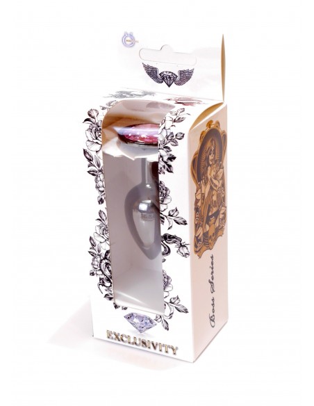 Plug-Jewellery Dark Silver PLUG- Rose - Korki analne stalowe - 8