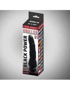 Driller 01 black 21,5 cm realistic vibrating - Wibratory Klasyczne - 1