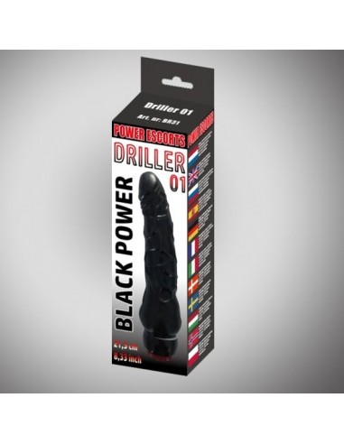Driller 01 black 21,5 cm realistic vibrating - Wibratory Klasyczne - 1