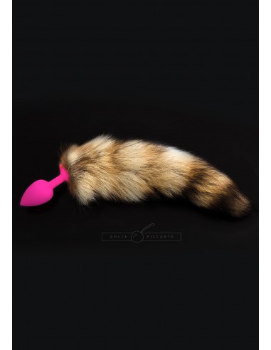 Jewellery Silic Striped Tail S - Korki analne z ogonkiem - 1