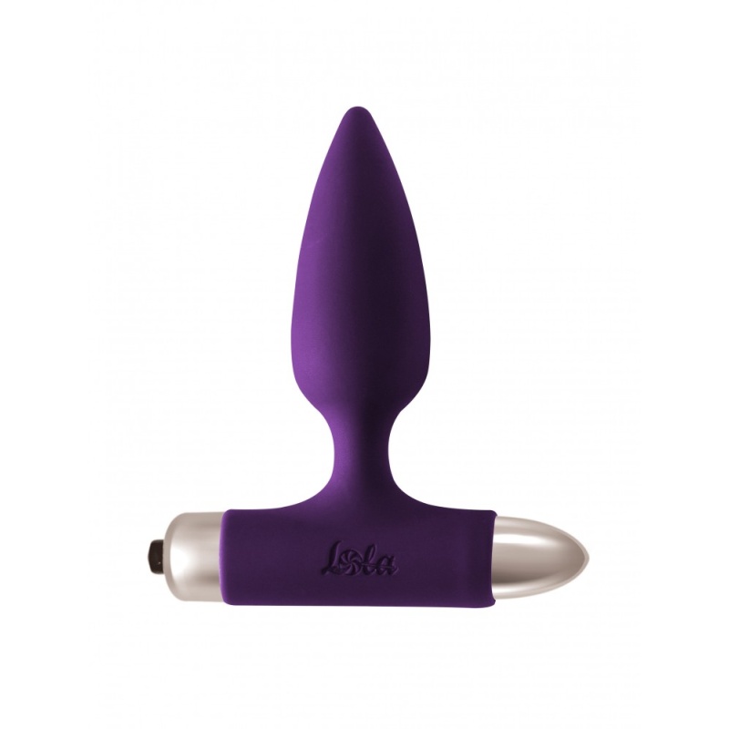 Wibrujący korek analny Glory Ultraviolet z 10 trybami wibracji, odłączną wibro-kulą, długością całkowitą 15 cm i średnicą maksym - 1