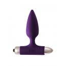 Wibrujący korek analny Glory Ultraviolet z 10 trybami wibracji, odłączną wibro-kulą, długością całkowitą 15 cm i średnicą maksym - 1