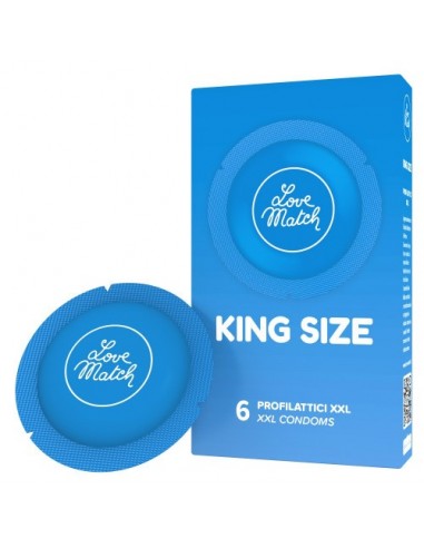 Prezerwatywy-Love Match King Szie XXL - 6 pcs pack - Prezerwatywy klasyczne - 1