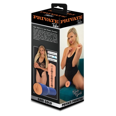 Masturbator elektryczny Gabi Gold Pornstar Pussy, ok. 18 cm - 1 2