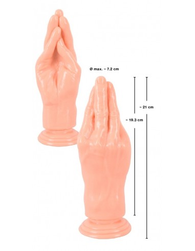 Potężne Dildo w Kształcie Dłoni do Fistingu 21 cm - Dilda giganty - 5