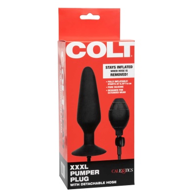 Pompowany korek analny XXXL Pumper Plug z odpinanym wężem, 16 cm - 1 2