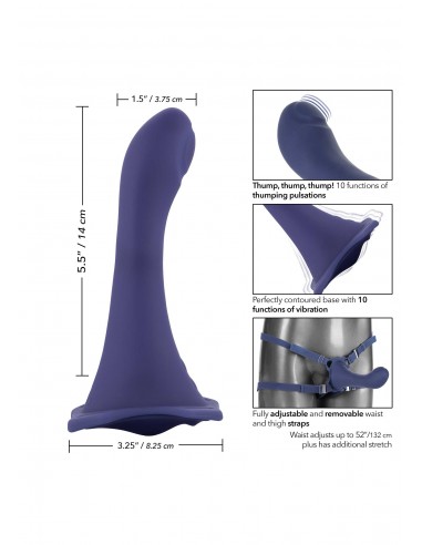 Her Royal Harness Me2 Thumper - Strap-ony, dilda na pasku bez wibracji - 7