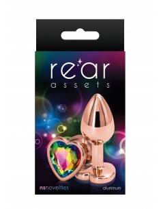 Rear Assets Rose Gold Heart S - Korki analne stalowe - 1 2
