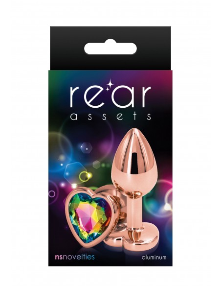Rear Assets Rose Gold Heart S - Korki analne stalowe - 2