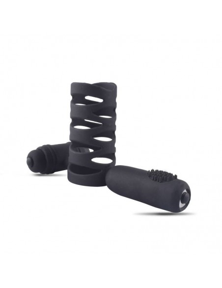 Anello Fallico Con Costrizione A Gabbia E Stimolatore Anale - Pierścienie erekcyjne wibrujące - 3