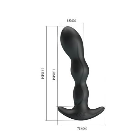 Masażer prostaty Specjal Anal Massager z wibracjami, 18 cm - 4