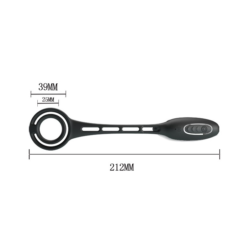 Wibrator prostaty Vibration Penis Sleeve III: 12 trybów, 21,2 cm - 5