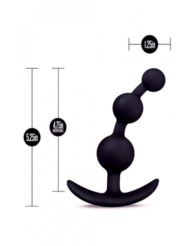 Anal Adventures Platinum Small Anal Bead - Małe Korki Analne - 3