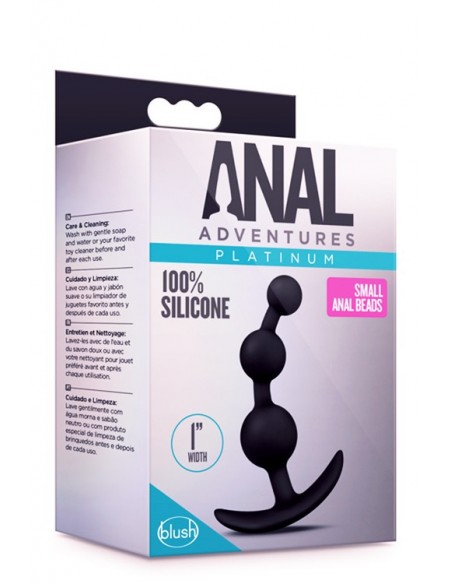 Anal Adventures Platinum Small Anal Bead - Małe Korki Analne - 4