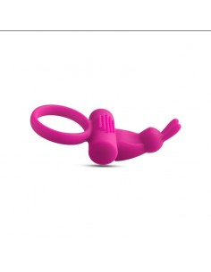 Anello Fallico Vibrante Con Rabbit Pink - Pierścienie erekcyjne wibrujące - 1