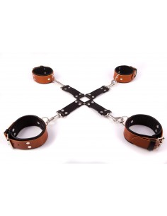 BDSM Whips Krzyżak Męski, Koniak - Uprzęże BDSM - 1