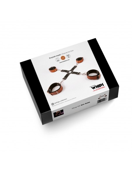 BDSM Whips Krzyżak Męski, Koniak - Uprzęże BDSM - 3