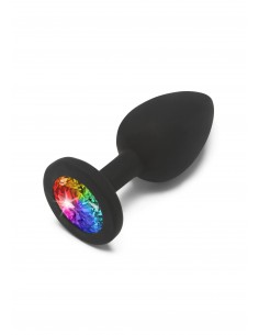Rainbow Booty Jewel Small - Korki analne silikonowe - 1