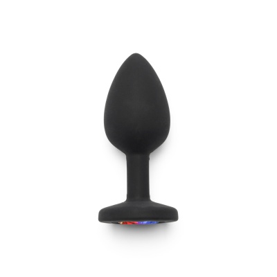 Korek analny Rainbow Booty Jewel Small z kryształkiem, 7 cm - 1 2