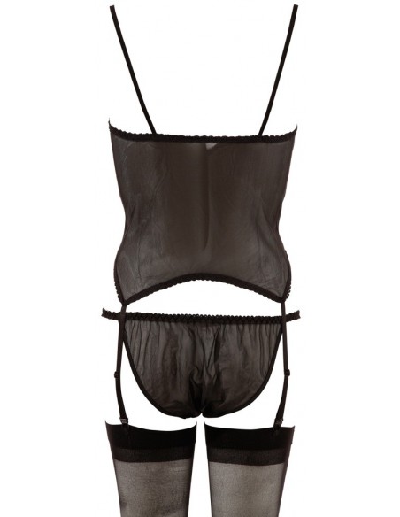 Suspender Set black S-L - Komplety bielizny erotycznej - 6