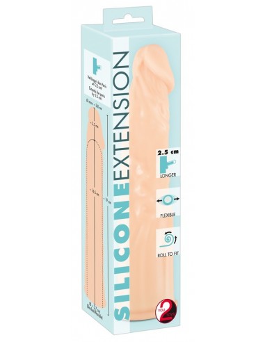 Silicone Extension flesh - Przedłużki i nakładki na penisa - 1