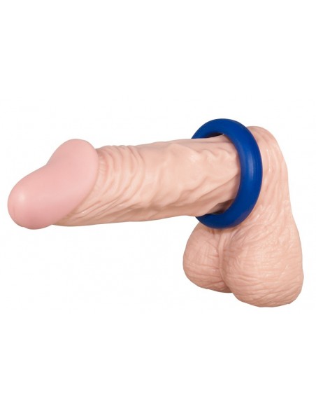 Pierścień na penisa 3 Blue Silicone Rings - Pierścienie erekcyjne niewibrujące - 4