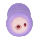 Masturbator Purple TPR Pussy – rozciągliwy, żebrowany kanał 1 cm z mini wibratorem 5 trybów, długość 14 cm - 6