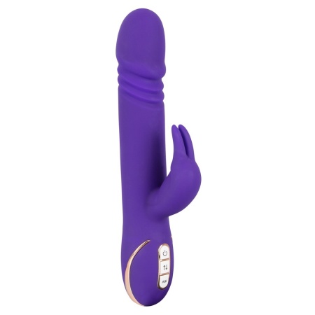 Wibrator króliczy Rabbit Skater Purple – funkcja popychania i 7 trybów wibracji, długość całkowita 23 cm - 3