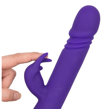Wibrator króliczy Rabbit Skater Purple – funkcja popychania i 7 trybów wibracji, długość całkowita 23 cm - 6