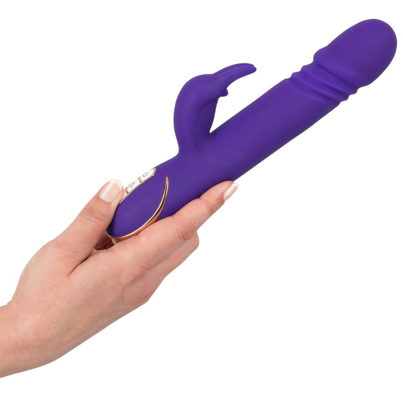 Wibrator króliczy Rabbit Skater Purple – funkcja popychania i 7 trybów wibracji, długość całkowita 23 cm - 7