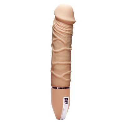 Wibrator penisa Infinite Desire Skin-coloured – elastyczny silikon, 10 trybów wibracji, długość 26 cm, średnica 4,2–5 cm - 1 2