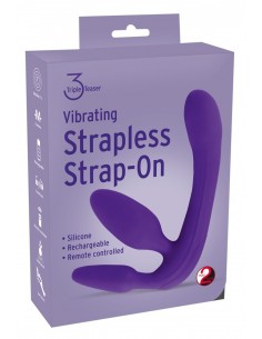 Vibrating Strapless Strap-On 3 - Strap-ony, dilda na pasku z wibracją - 1