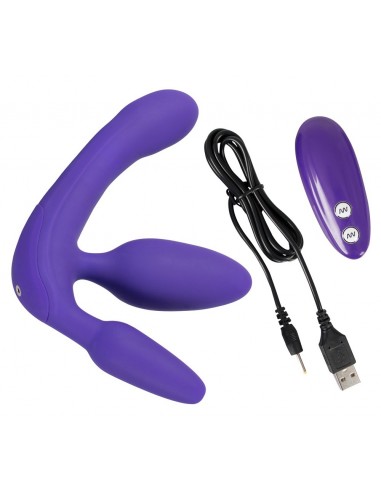 Vibrating Strapless Strap-On 3 - Strap-ony, dilda na pasku z wibracją - 3