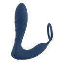 Wibrujący masażer prostaty z pierścieniem na prącie — 10 trybów wibracji, długość całkowita 14,5 cm - 5