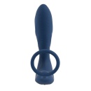 Wibrujący masażer prostaty z pierścieniem na prącie — 10 trybów wibracji, długość całkowita 14,5 cm - 6