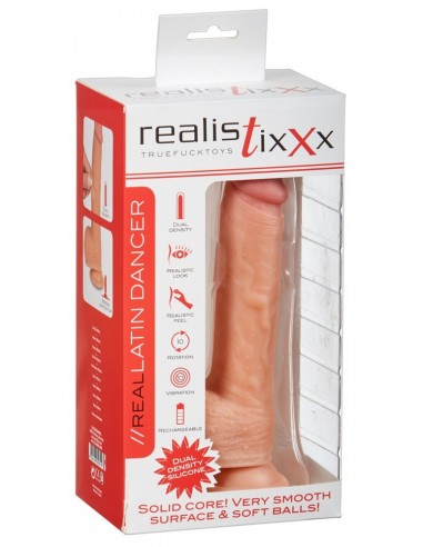 Realistyczne Duże Dildo z Przyssawką i Jądrami 22 cm - Dilda giganty - 1